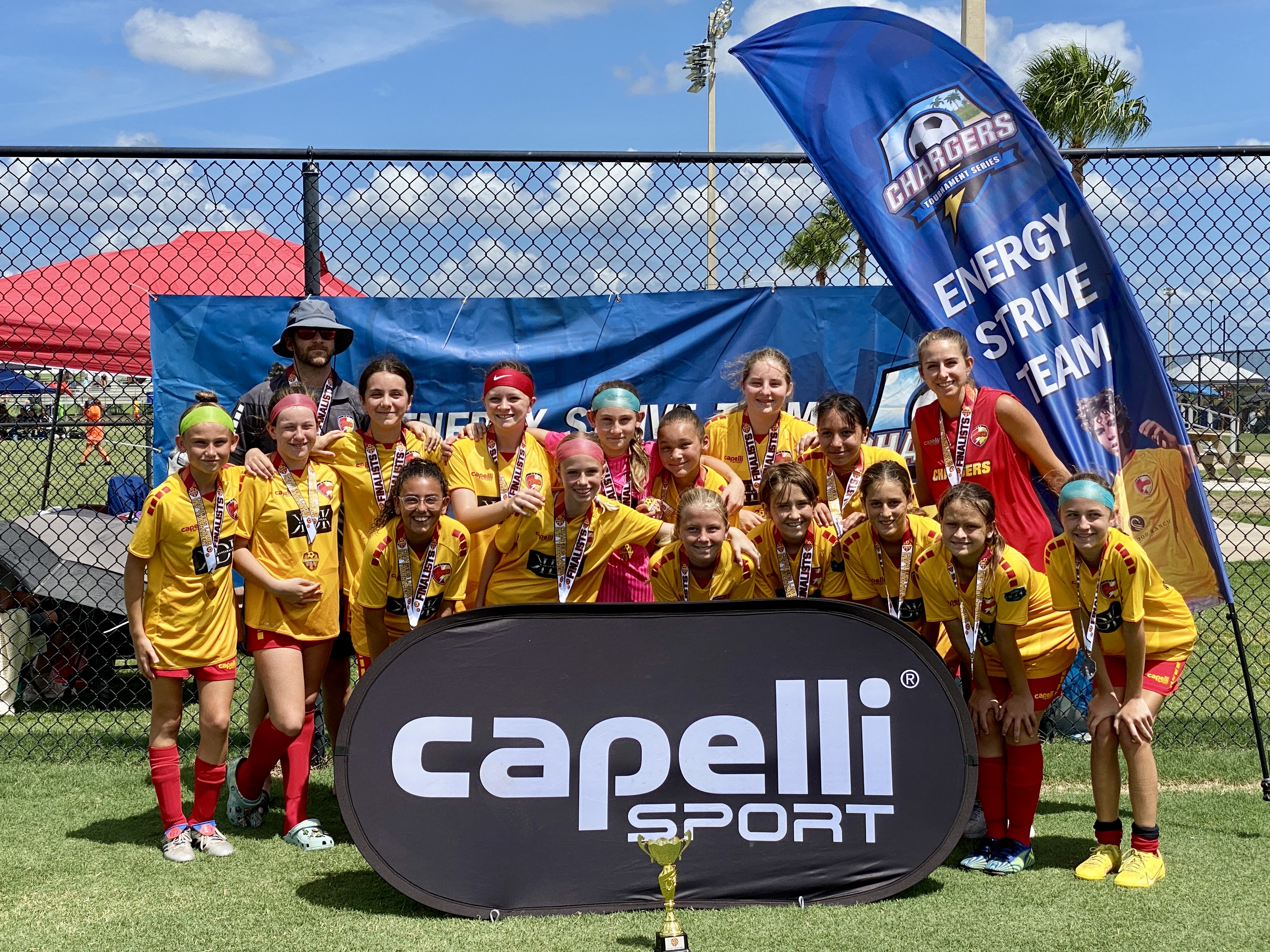Clearwater U13 Premier Team Finalists in the Chargers Labor Day Tournament 